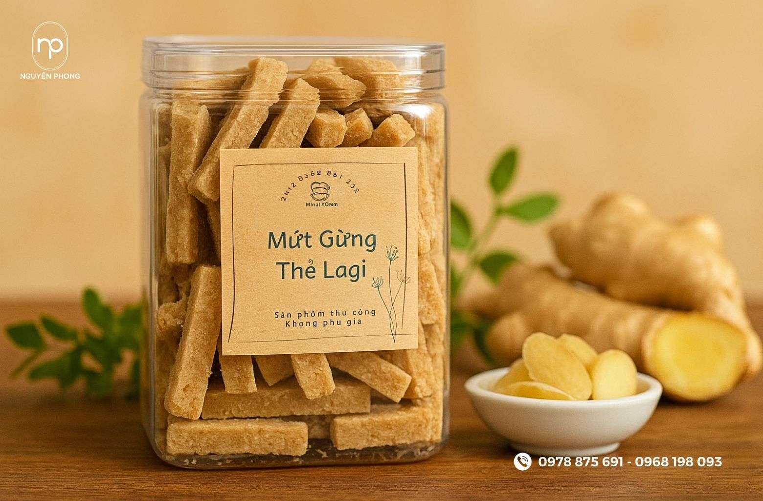 Bố cục tem mứt gừng